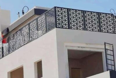 سواتر بديل الخشب مع إضاءة جدة